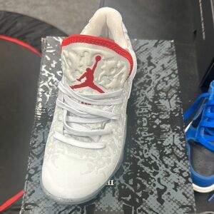 Air Jordan White and Red Sneakers Zion 3